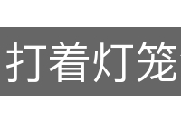 打着灯笼没处寻
