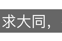 求大同，存小异