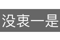 没衷一是