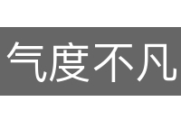 气度不凡